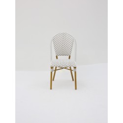 Chaise Parisien pour Hotellerie Gris et Blanc pas cher. Acheter Cha...