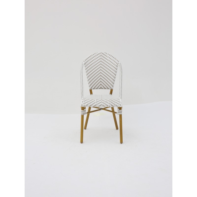 Chaise Parisien pour Hotellerie Gris et Blanc pas cher. Acheter Cha...