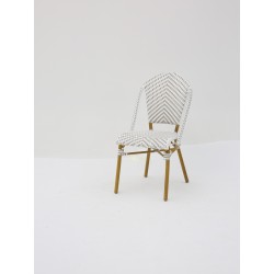 Chaise Parisien pour Hotellerie Gris et Blanc pas cher. Acheter Cha...