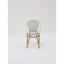 Chaise Parisien pour Hotellerie Gris et Blanc pas cher. Acheter Cha...