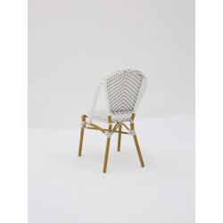 Chaise Parisien pour Hotellerie Gris et Blanc pas cher. Acheter Cha...