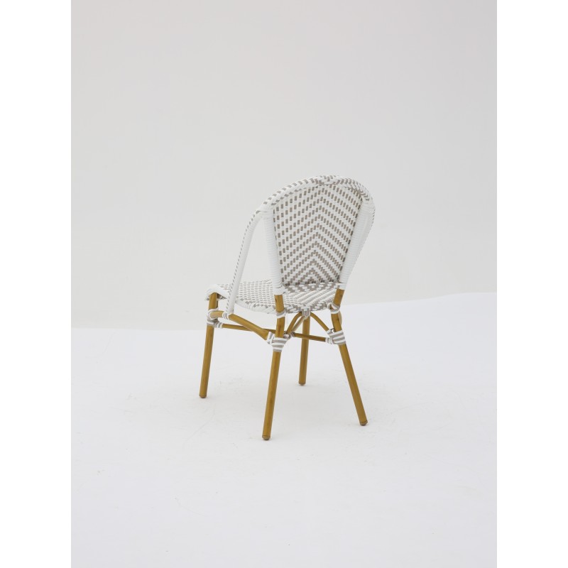 Chaise Parisien pour Hotellerie Gris et Blanc pas cher. Acheter Cha...