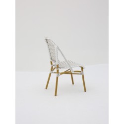 Chaise Parisien pour Hotellerie Gris et Blanc pas cher. Acheter Cha...