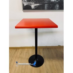 Table Haute F Pied Noir Exterieur