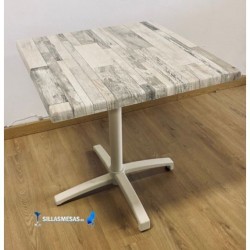 Table pliante CROMO avec base Blanc
