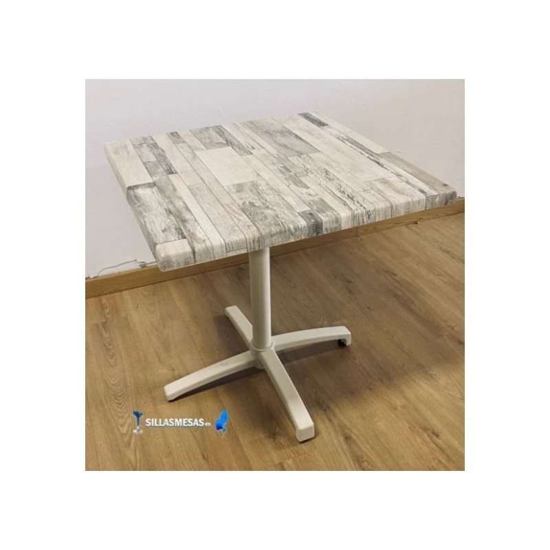 Table pliante CROMO avec base Blanc