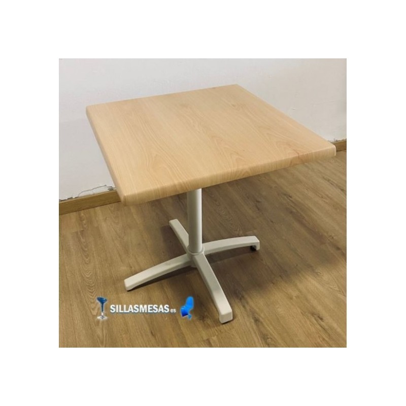 Table pliante CROMO avec base Blanc