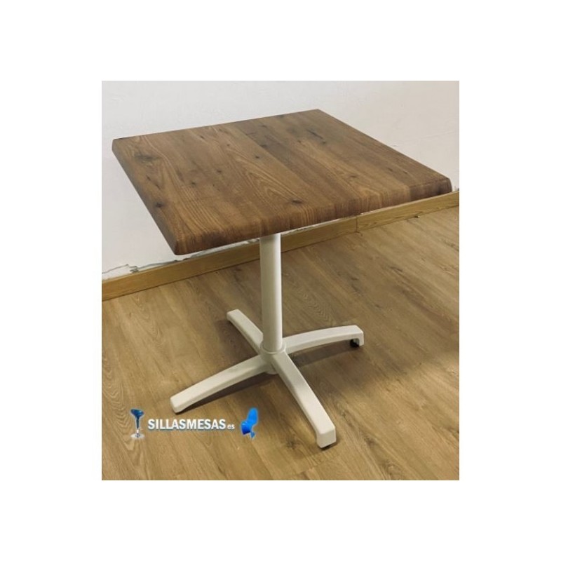 Table pliante CROMO avec base Blanc