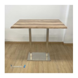 Table haute NOEL DOUBLE INOX EXTERIEUR