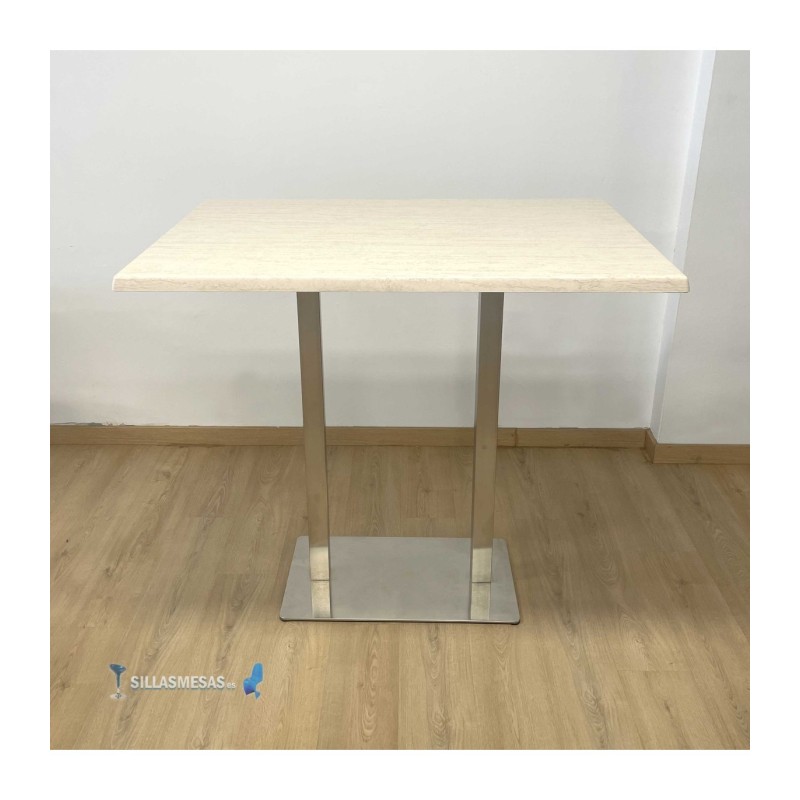 Table haute NOEL DOUBLE INOX EXTERIEUR