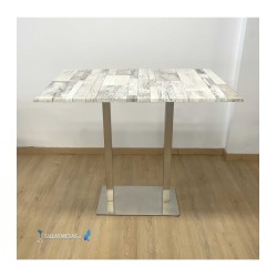 Table haute NOEL DOUBLE INOX EXTERIEUR
