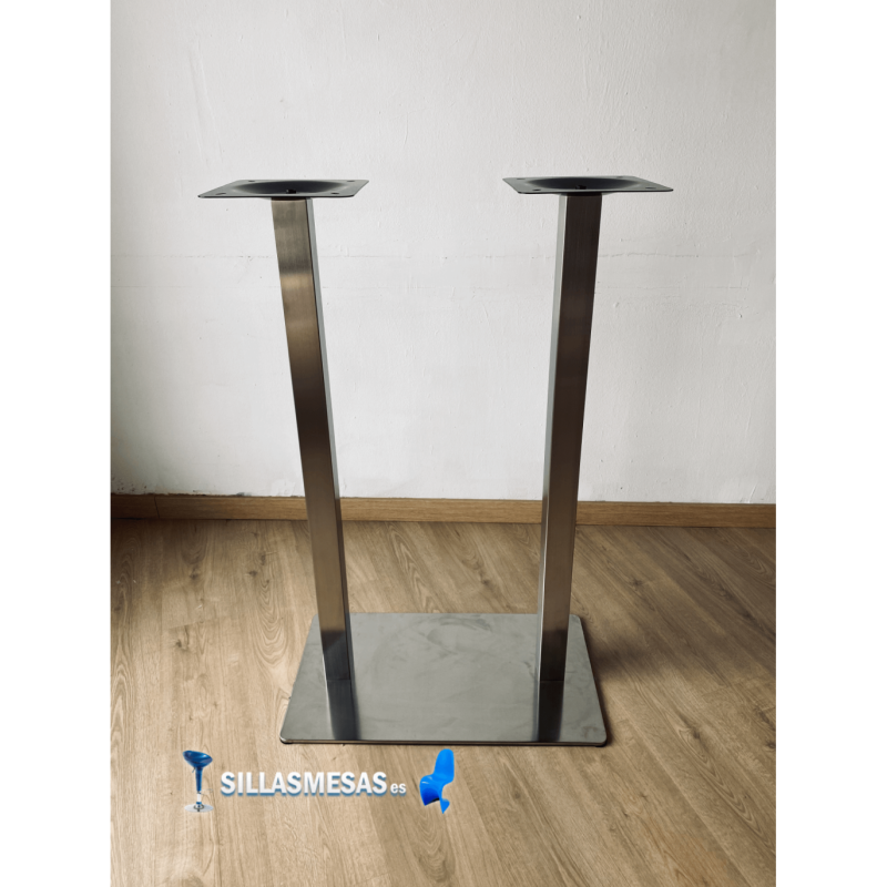 Table haute NOEL DOUBLE INOX EXTERIEUR