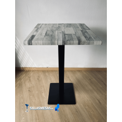 Table haute Noël époxy solide pour votre terrasse