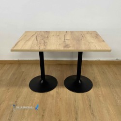 Table F DOUBLE INTERIEUR pied noir