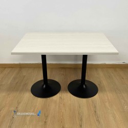 Table F DOUBLE INTERIEUR pied noir