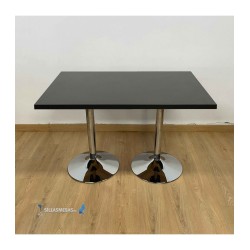 Table F DOUBLE INTERIEUR pied chrome