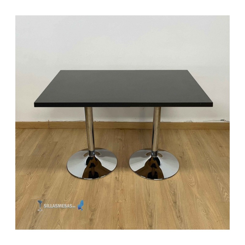 Table F DOUBLE INTERIEUR pied chrome