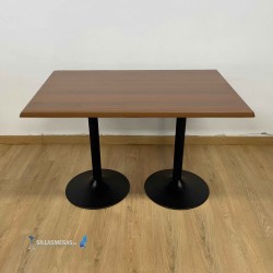 Table F DOUBLE EXTERIEUR pied noir