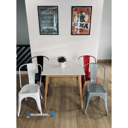 Chaise MIX BLANC