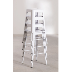 Tabouret MIX BLANC