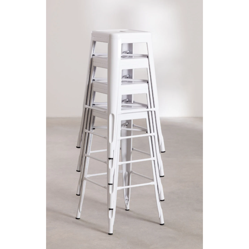 Tabouret MIX BLANC