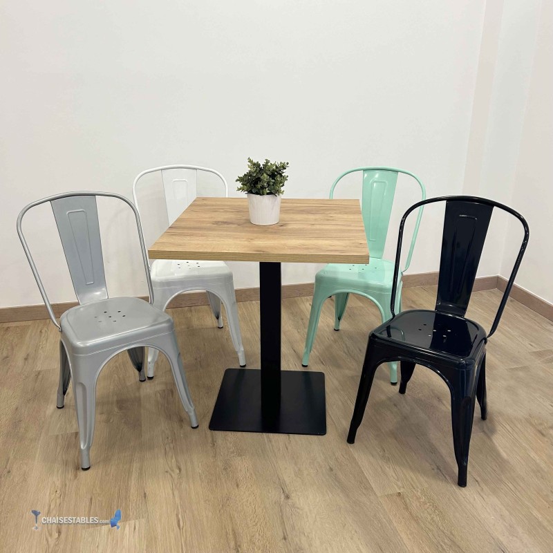 CONJOINTE 4 chaises MIX et 1 table NOEL EPOXI INTERIEUR