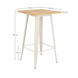 Table HAUTE MIX NOIR INTERIEUR