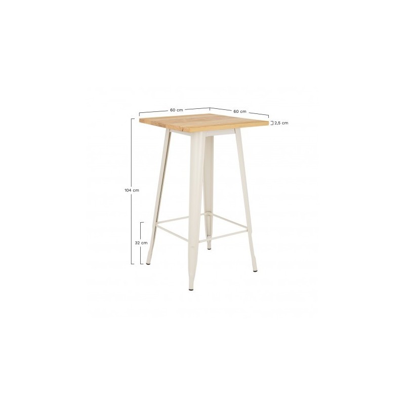 Table HAUTE MIX NOIR INTERIEUR