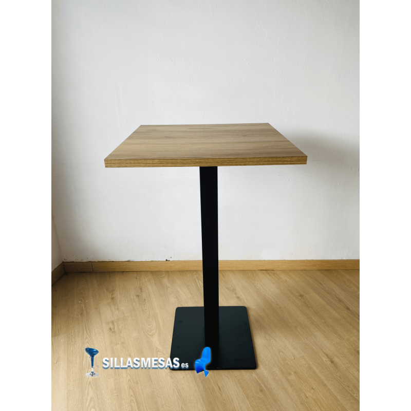 Conjointe de 2 tabourets MIX assise en bois et 1 table haute NOEL INTERIEUR