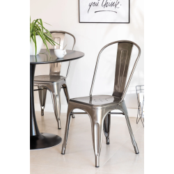 Chaise MIX metallise