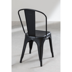 Chaise MIX noir mat