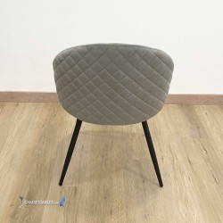 Chaise VELVET gris