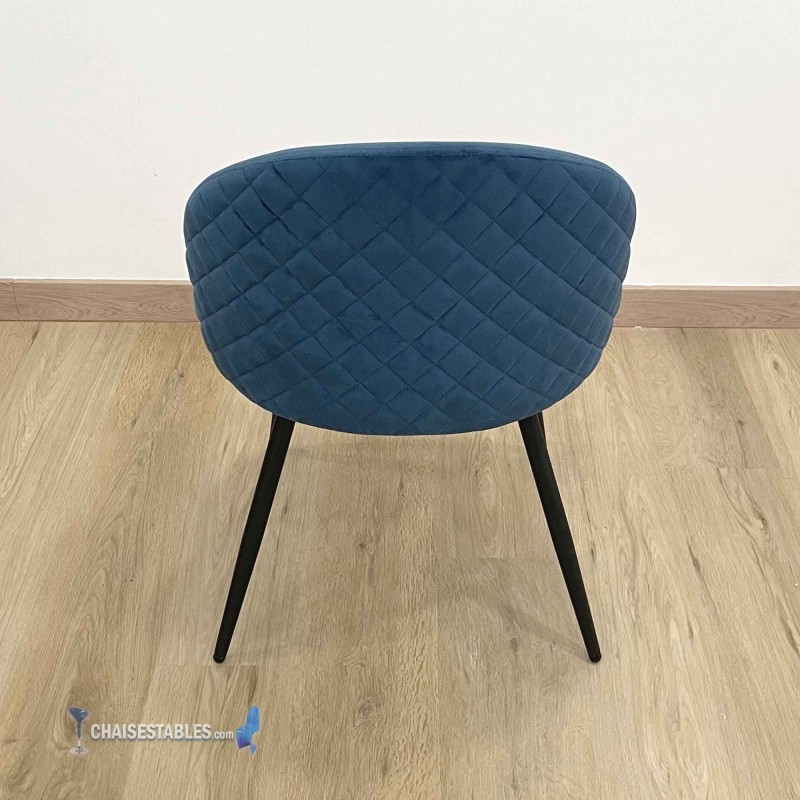 Chaise VELVET blue