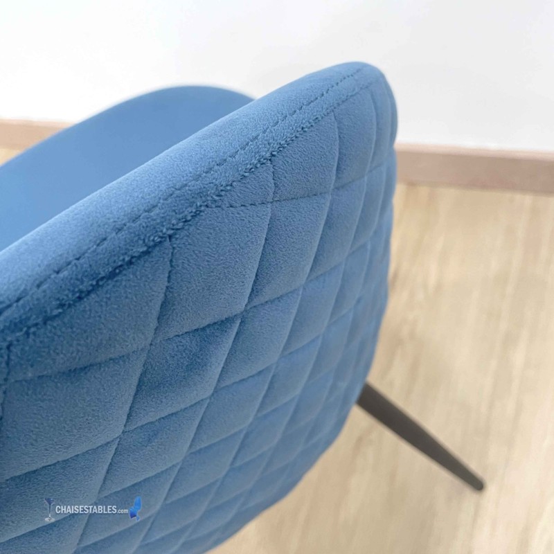 Chaise VELVET blue