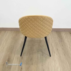 Chaise VELVET moutarde