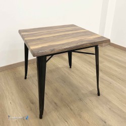 Table MIX EXTERIEUR pied noir