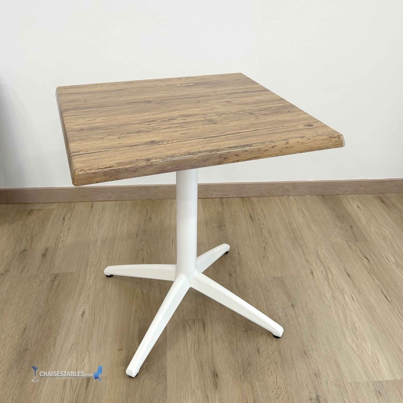Table MIAMI EXTERIEUR pied blanc