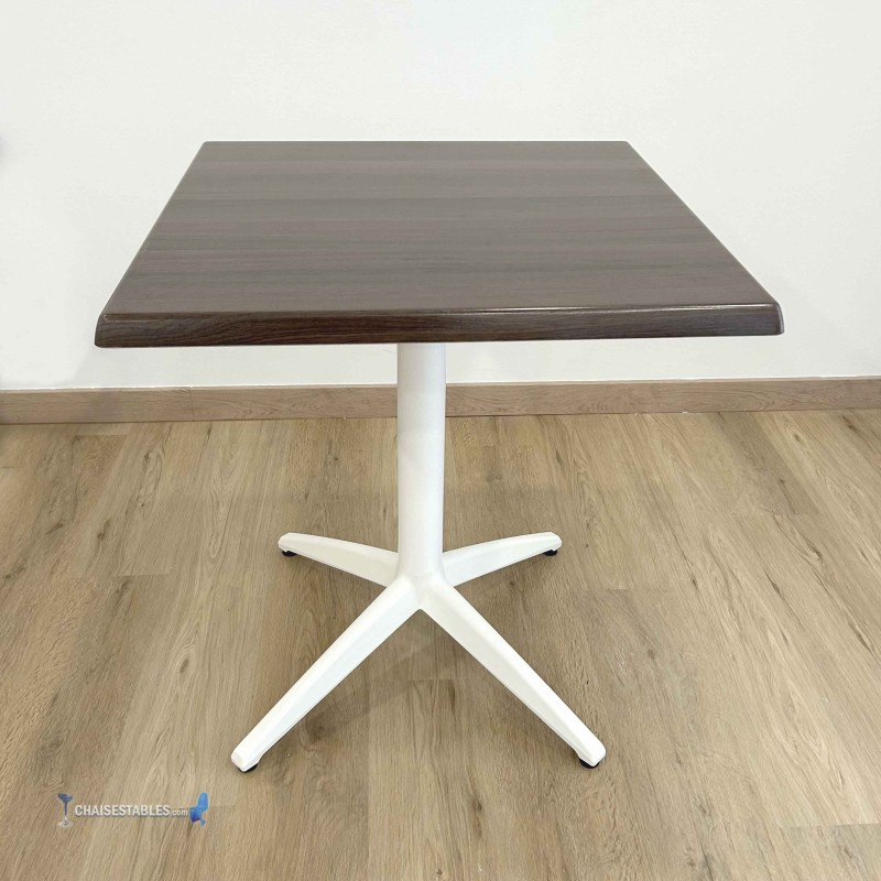 Table MIAMI EXTERIEUR pied blanc