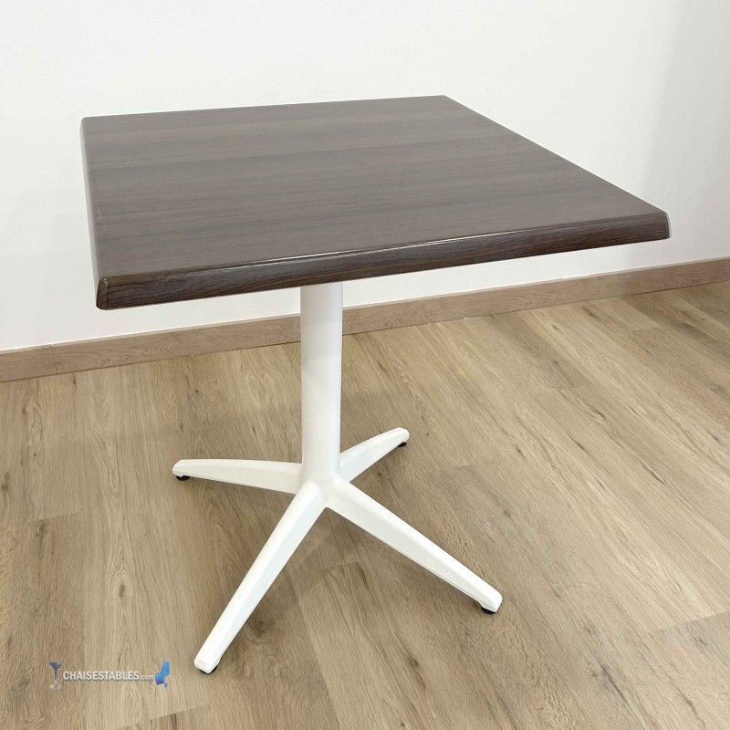 Table MIAMI EXTERIEUR pied blanc