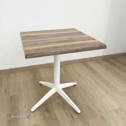 Table MIAMI EXTERIEUR pied blanc