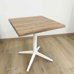Table MIAMI EXTERIEUR pied blanc