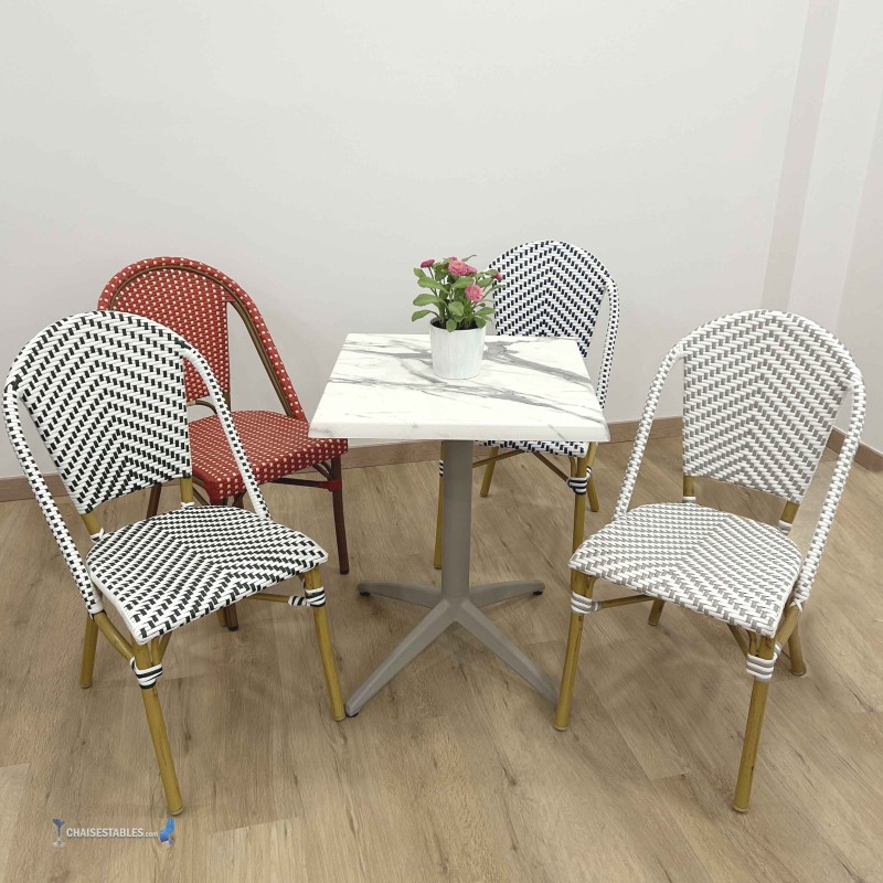 Table MIAMI EXTERIEUR pied sable