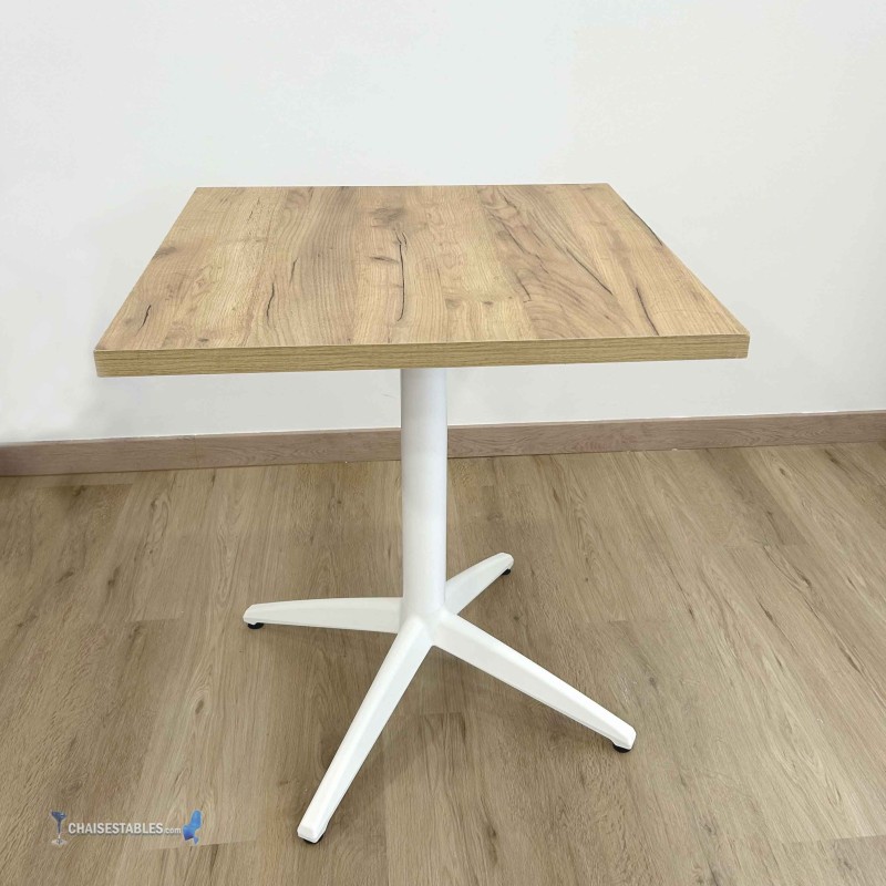 Table MIAMI INTERIEUR pied blanc
