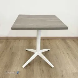 Table MIAMI INTERIEUR pied blanc