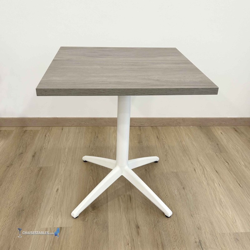 Table MIAMI INTERIEUR pied blanc