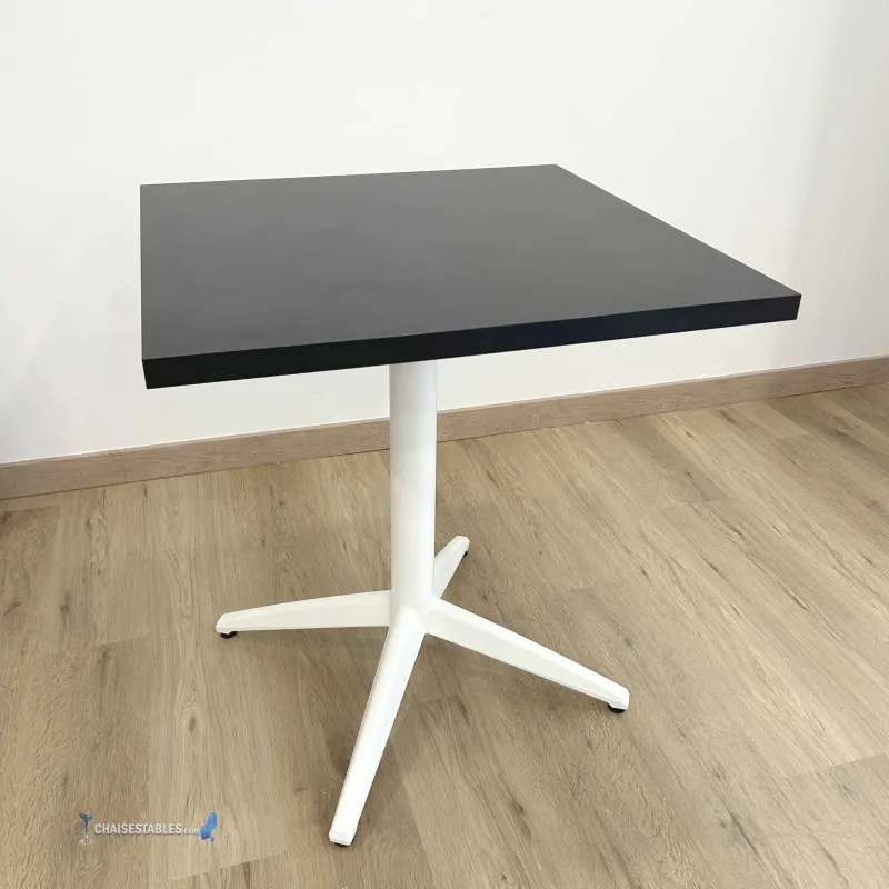 Table MIAMI INTERIEUR pied blanc