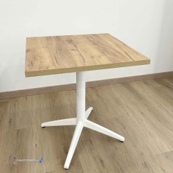 Table MIAMI INTERIEUR pied blanc