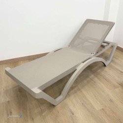Chaise Longue MYKONOS SABLE ARMATURE SABLE