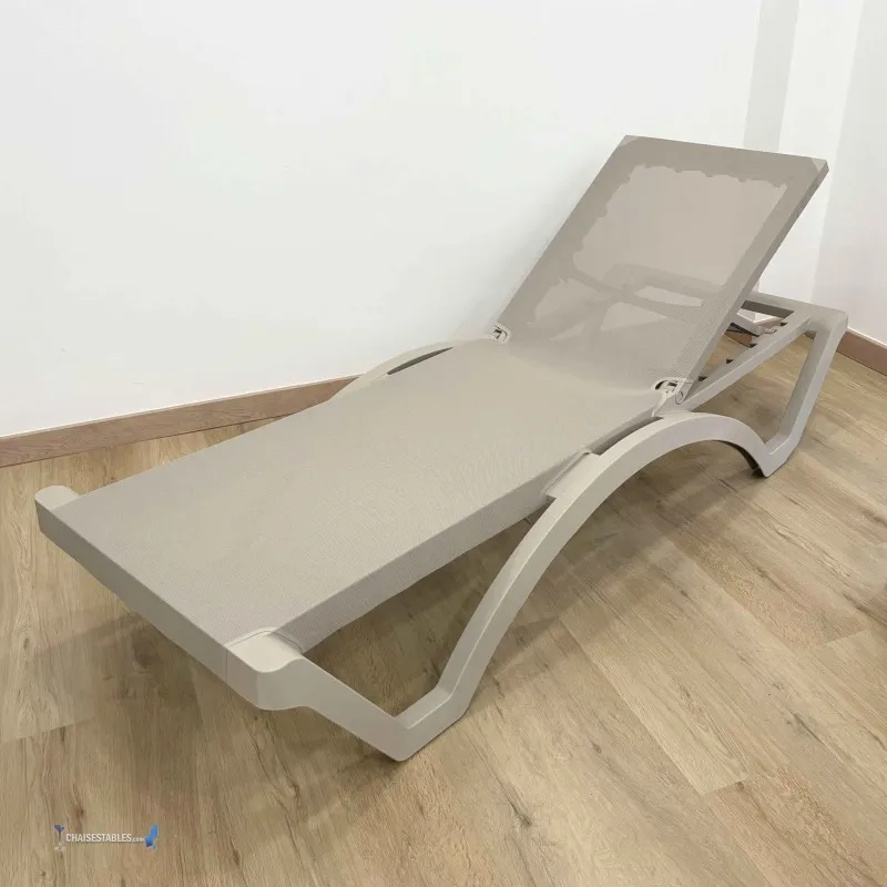 Chaise Longue MYKONOS SABLE ARMATURE SABLE