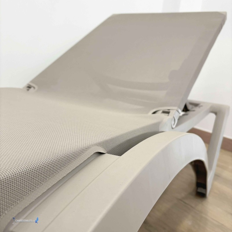 Chaise Longue MYKONOS SABLE ARMATURE SABLE